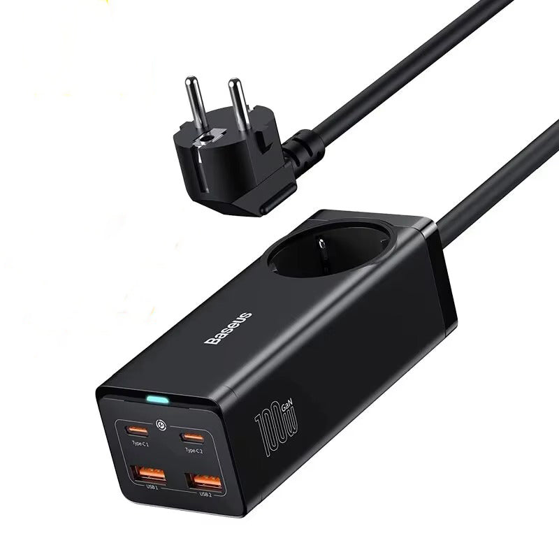 Premium, GaN3 Pro USB Charger Power Strip – Desktop Charging Station with Type-C, PD, QC 4.0, QC 3.0 Fast Charging