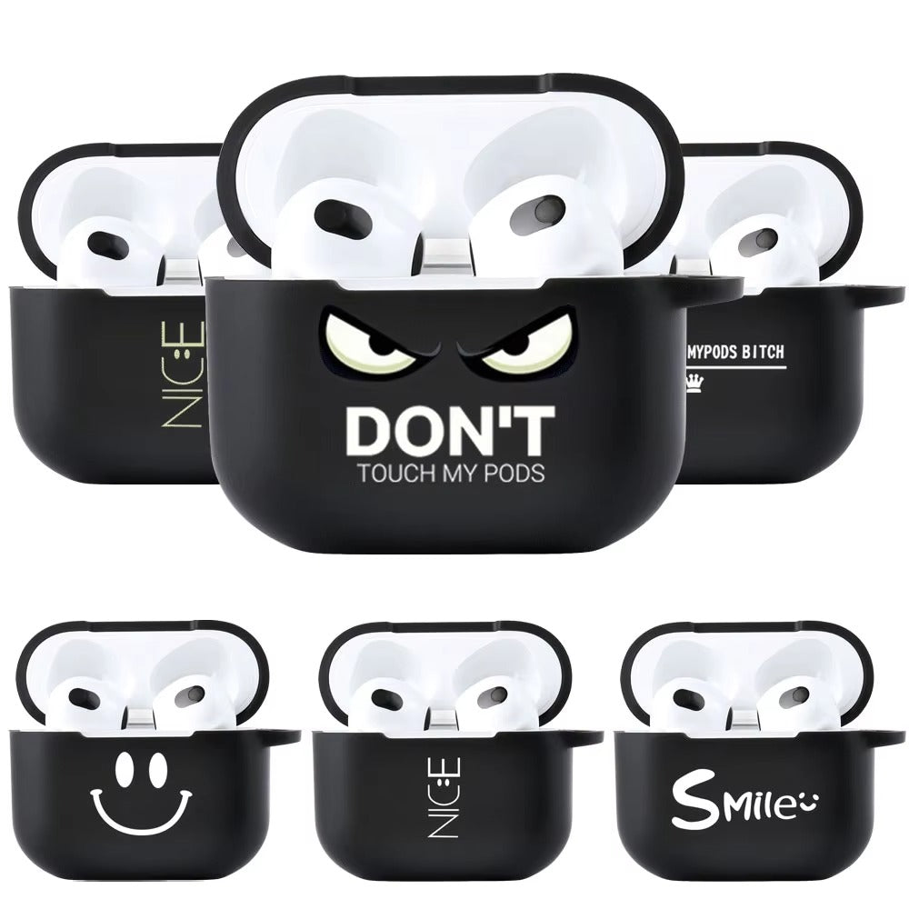 Premium Cute Cartoon Silicone AirPods Case Cover – A, B, C Letters & Fun Designs like Cat, Hearts, Angry Panda, Music Notes, for AirPods Pro 2, Pro, 3, 1/2