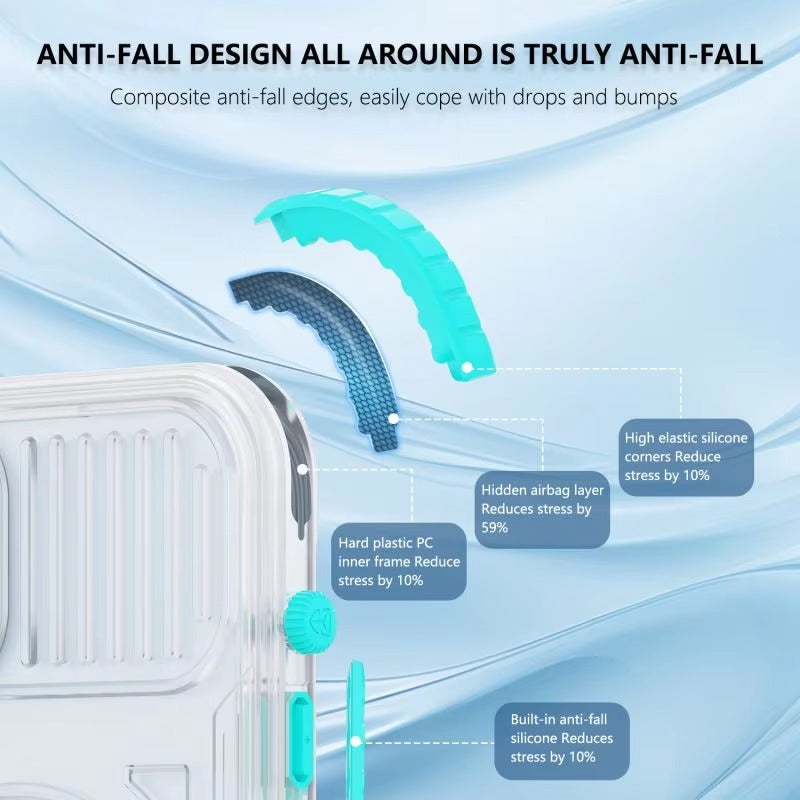 Luxury Apple iPhone Case MagSafe Compatible, Camera Lens & Screen Protection,  Cover with IP68 Sealed Sport Design