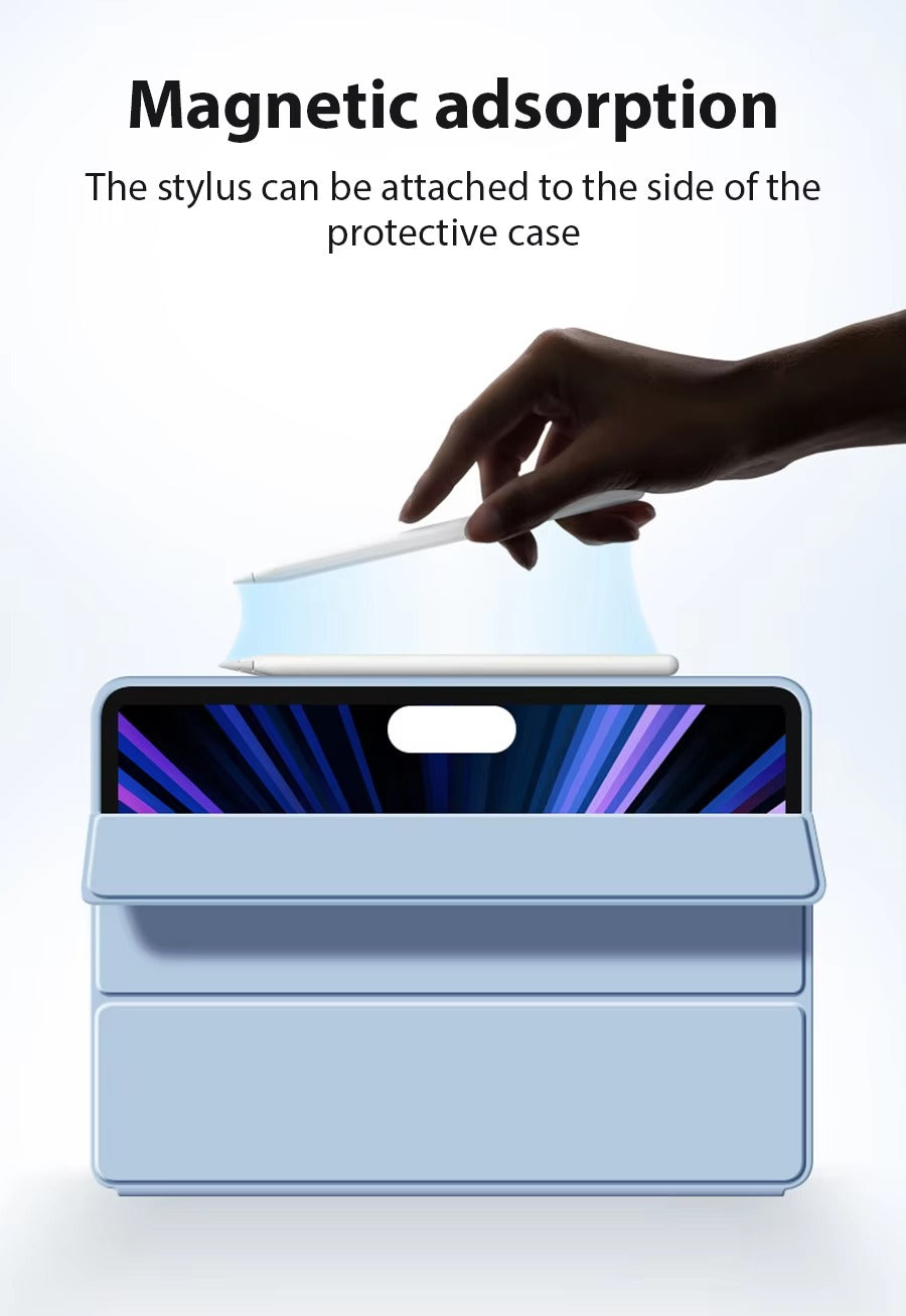 Premium Protective iPad Case – Slim, Magnetic Cover with Pencil  Compatible with 10.2", 11", 12.9", 13" Tablets