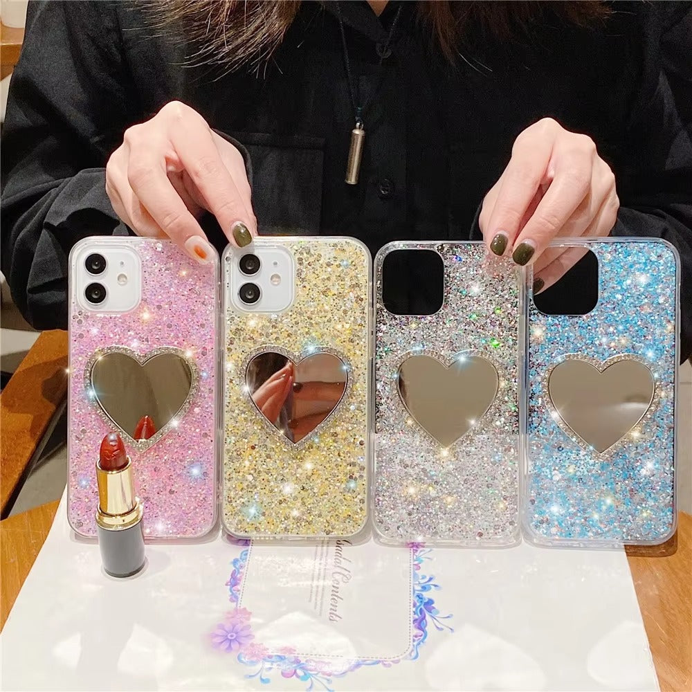 Luxury Apple iPhone Case, MagSafe Compatible, Camera Lens and Screen Protection, Ultra Thin, Shockproof, Magnetic, Full All Around Protection, Glitter Mirror Soft Cover