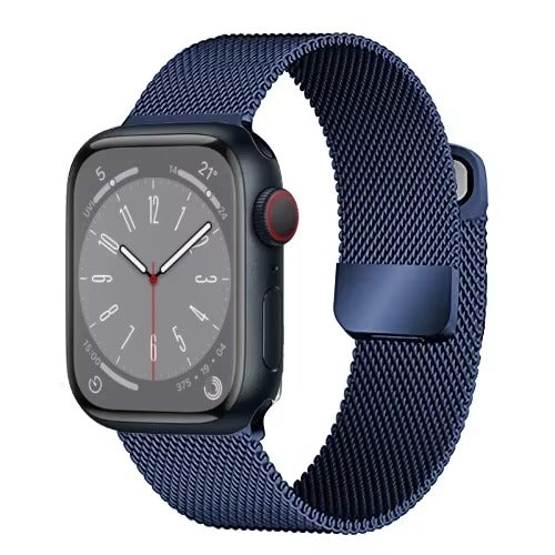 Luxury Magnetic Stainless Steel Watch Band – Adjustable Milanese Loop , Slim Metal Bracelet for 40–49mm Smartwatches
