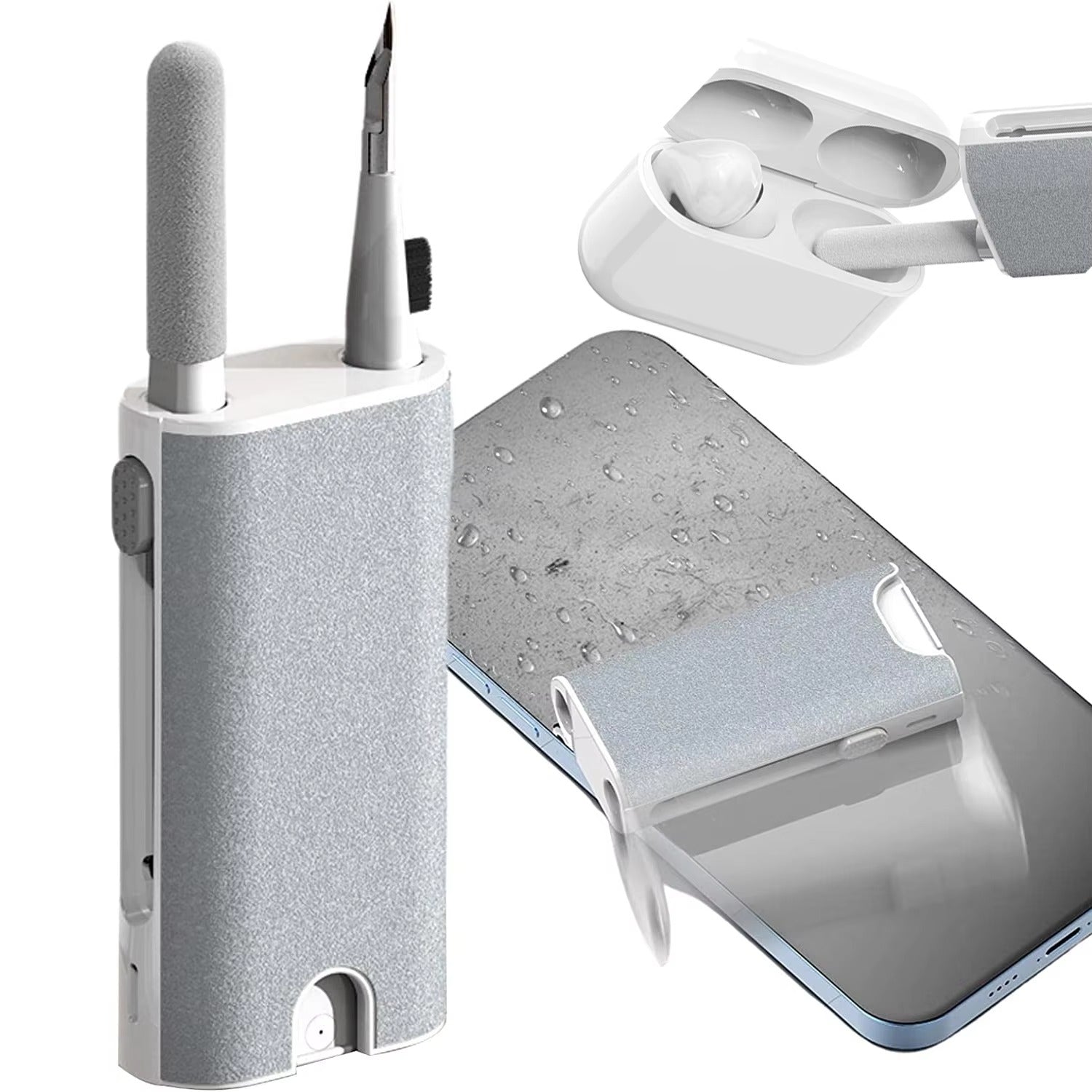 Premium, 5-in-1 Headphone Cleaner Kit with Brush, Cleaning Pen for AirPods Pro, 3, 2, 1 – Screen Cleaning Tools for Phone