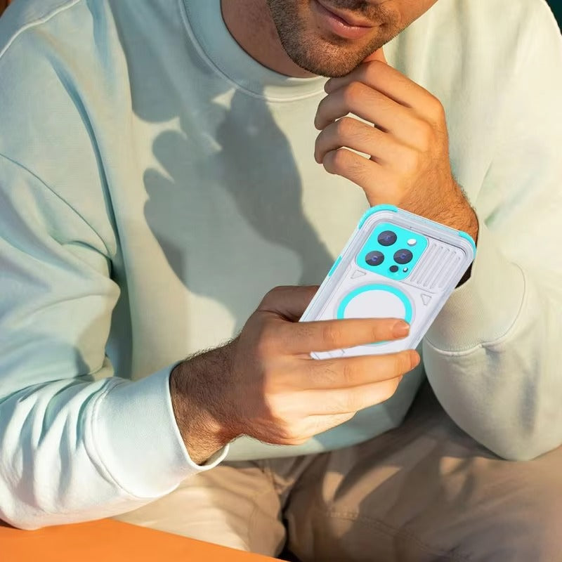 Luxury Apple iPhone Case MagSafe Compatible, Camera Lens & Screen Protection,  Cover with IP68 Sealed Sport Design