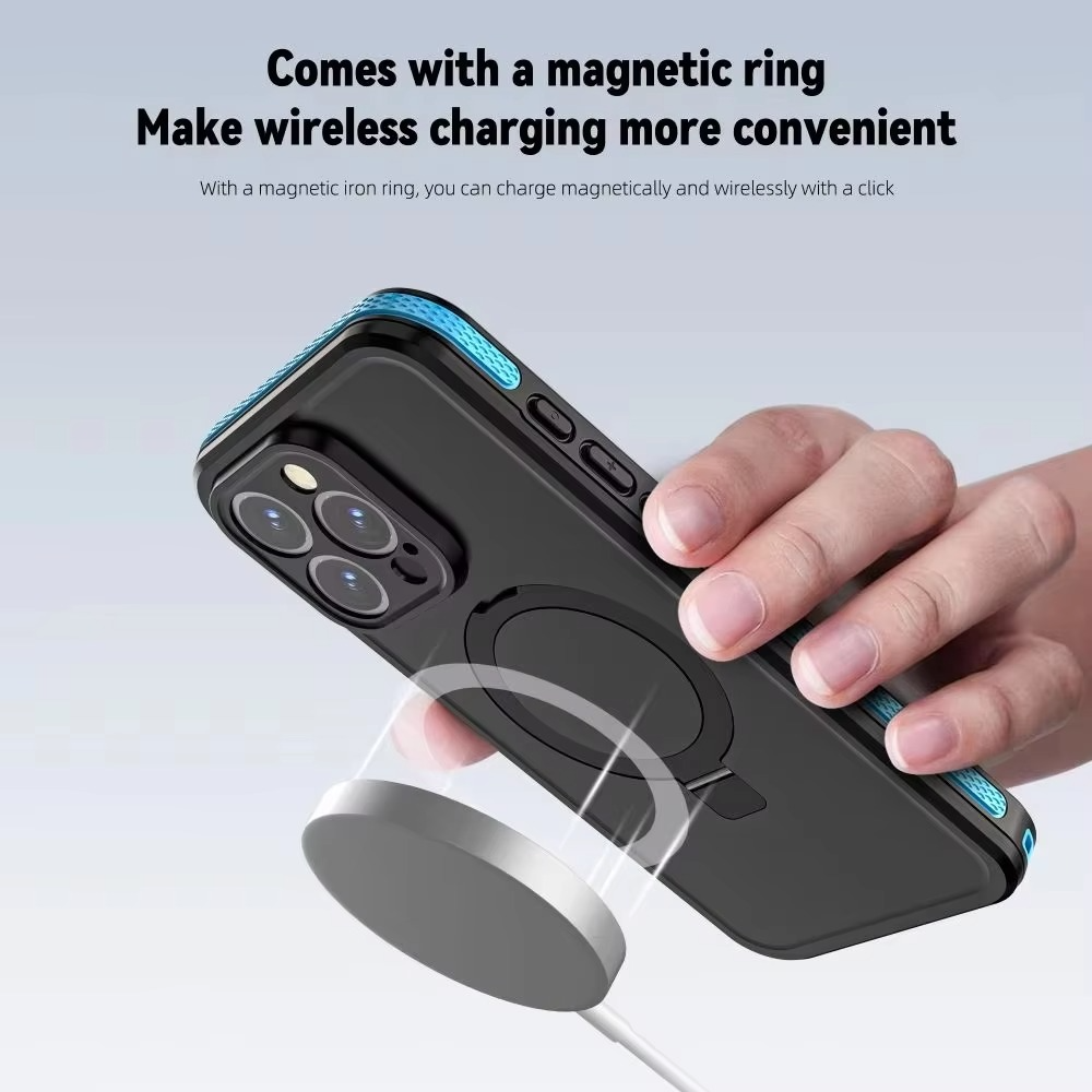 Robust Apple iPhone Case, MagSafe Compatible, Camera Lens and Screen Protection, Ultra Thin, Shockproof, Magnetic, Full All Around Protection, IP68 Waterproof Sports Cover