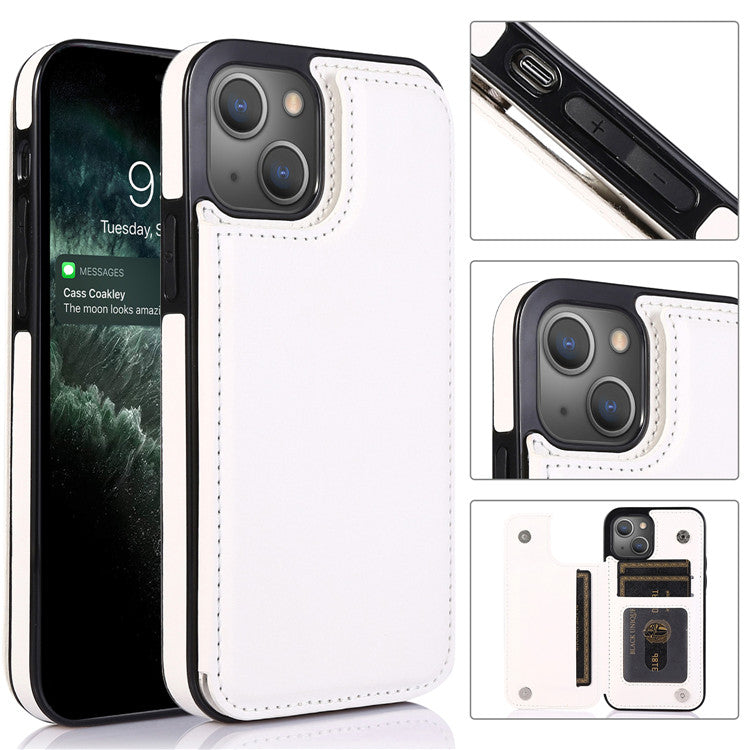 Luxury PU Leather Wallet iPhone Case – Kickstand, Card Holder Slots, Elegant Magnetic Closure for iPhone Models