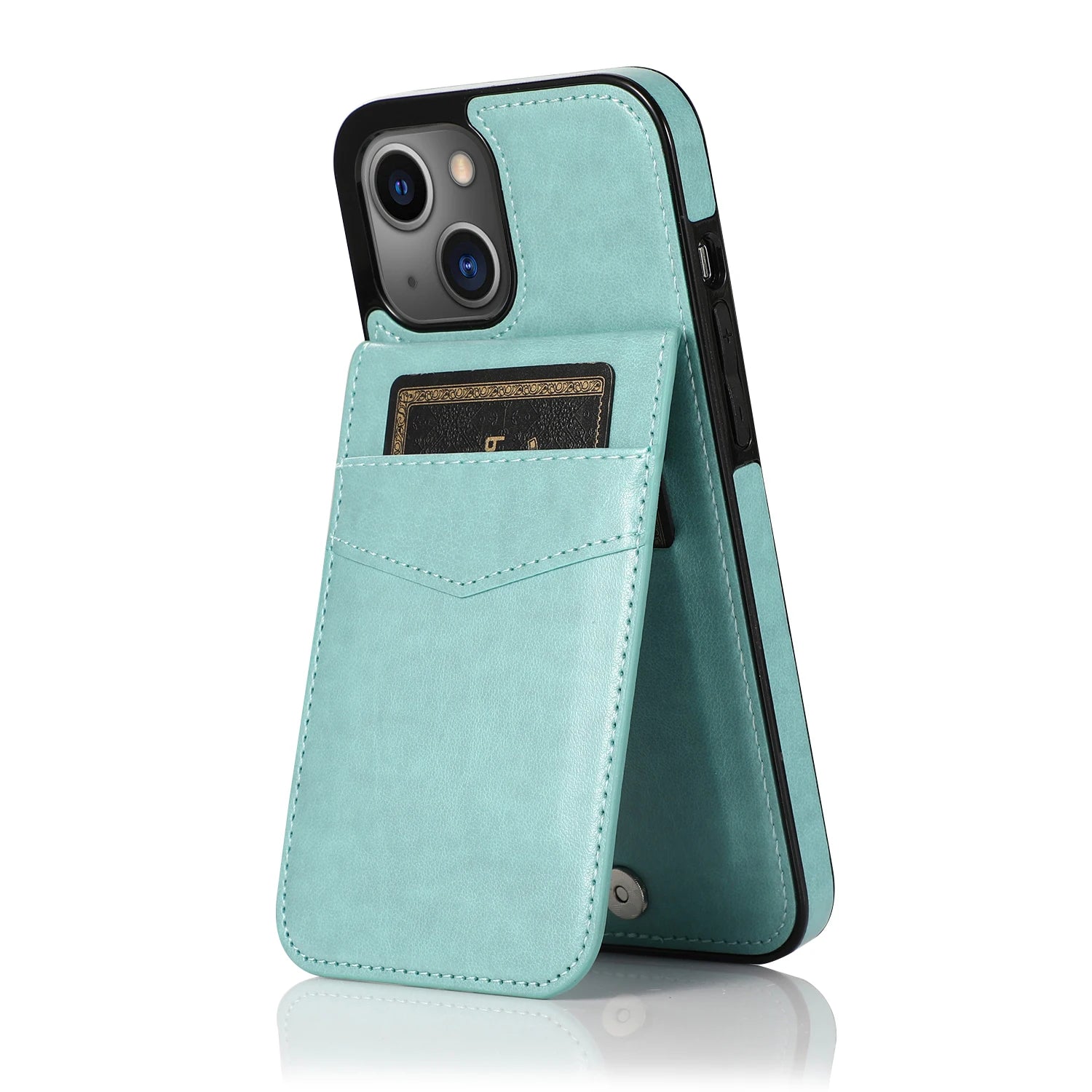 Luxury Flip Leather Wallet iPhone Case – Credit Card Holder, Kickstand, Premium & Durable Protection | Case for iPhone
